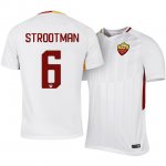 Roma Away 2017/18 Kevin Strootman #6 Soccer Jersey Shirt