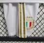 Kids Italy 2023 125th Anniversary White Football Kit (Shirt+Shorts)