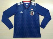 Japan Home 2018 World Cup LS Soccer Jersey Shirt