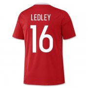 Wales Home 2016 LEDLEY 16 Soccer Jersey Shirt