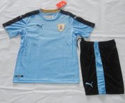 Cheap Kids Uruguay Football Shirt 2016 Home Soccer Kit(Shirt+Shorts)