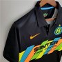 Inter Milan 21-22 Third Black Soccer Jersey Football Shirt