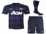 13-14 Manchester United Away Whole Kit(Shirt+Short+Socks)