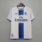 03-05 CHELSEA RETRO AWAY WHITE SOCCER SHIRT JERSEY