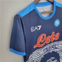 Napoli 21-22 Maradona Commemorative Version Blue Soccer Jersey Football Shirt