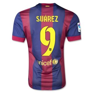 Barcelona 14/15 SUAREZ #9 Home Soccer Jersey