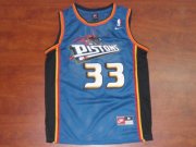 Detroit Pistons Grant Hill #33 Blue Swingman Jersey
