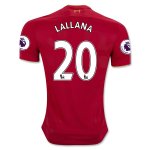 Liverpool Home 2016-17 LALLANA 20 Soccer Jersey Shirt