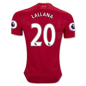 Liverpool Home 2016-17 LALLANA 20 Soccer Jersey Shirt