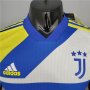 Juventus 21-22 Third Yellow&Blue Soccer Jersey Football Shirt (Player Version)