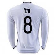 Germany LS Home 2016 OZIL #8 Soccer Jersey