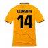 13-14 Juventus #14 Llorente Away Yellow Jersey Shirt