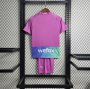 Kids AC Milan 23/24 Third Purple Soccer Suit Football Kit (Shirt+Shorts)