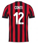 AC Milan Home 2017/18 Conte #12 Soccer Jersey Shirt