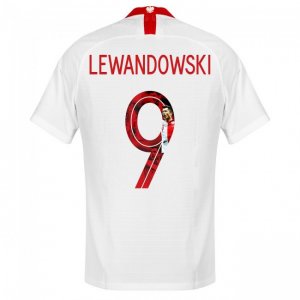 Euro 2020 Poland Home Centenary Lewandowski #9 Soccer Jersey Shirt