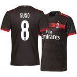 AC Milan Third 2017/18 Suso #8 Soccer Jersey Shirt