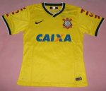 14-15 SC Corinthians Away Yellow Jersey Shirt