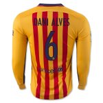 Barcelona LS Away 2015-16 DANI ALVES #6 Soccer Jersey