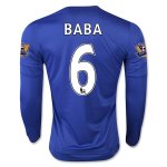 Chelsea LS Home 2015-16 BABA #6 Soccer Jersey