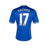 13-14 Chelsea #17 Hazard Blue Home Soccer Jersey Shirt