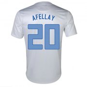 2013 Netherlands #20 Afellay Away White Jersey Shirt