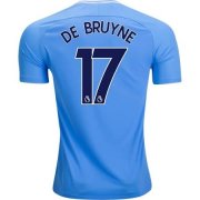 Manchester City Home 2017/18 De Bruyne #17 Soccer Jersey Shirt