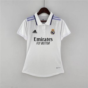 Real Madrid 22/23 Home White Women\'s Soccer Jersey Football Shirt