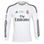 13-14 Real Madrid Home Long Sleeve Retro Jersey Shirt