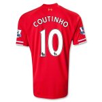 13-14 Liverpool #10 COUTINHO Home Red Soccer Shirt