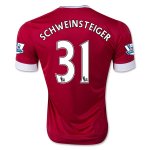 Manchester United Home 2015-16 SCHWEINSTEIGER #31 Soccer Jersey