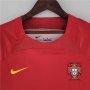 Portugal 2022 World Cup Home Red Women's Soccer Jersey Football Shirt