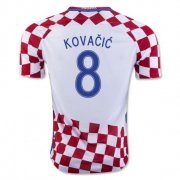 Croatia Home 2016 Kovacic 8 Soccer Jersey Shirt