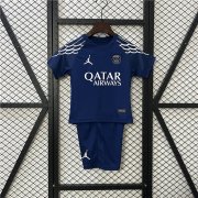 Kids PSG 24/25 Fourth Soccer Football Kit (Shirt+Shorts)