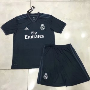 Kids Real Madrid Away 2018/19 Soccer Kit (Shirt+Shorts)