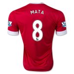 Manchester United Home 2015-16 MATA #8 Soccer Jersey