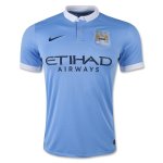 Manchester City 2015-16 Home Soccer Jersey Blue