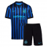 KIDS INTER MILAN 25/26 HOME FOOTBALL KIT(Shirt+Shorts)