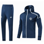 Manchester United 18-19 Blue Hoodie Tracksuit