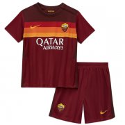 Kids AS Roma 20-21 Home Brown Soccer Kit(Shirt+Shorts)