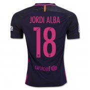 Barcelona Away 2016/17 JORDI ALBA 18 Soccer Jersey Shirt