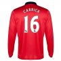 13-14 Manchester United #16 Carrick Home Long Sleeve Jersey Shirt