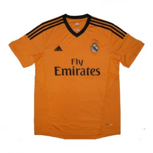 13-14 Real Madrid Away Orange Soccer Jersey Shirt