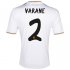 13-14 Real Madrid #2 Varane White Home Soccer Jersey Shirt