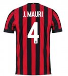 AC Milan Home 2017/18 J. MAURI #4 Soccer Jersey Shirt