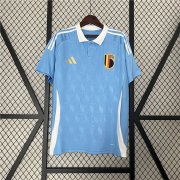 UEFA Euro 2024 Belgium Away Blue Football Shirt Soccer Jersey