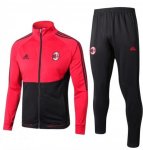 AC Milan 2017-18 Red black Jacket training suit
