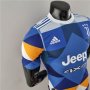 22/23 Juventus 4th Blue & Orange Soccer Jersey Football Shirt (Player Version)
