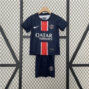 Kids PSG 24/25 Home Soccer Football Kit (Shirt+Shorts)