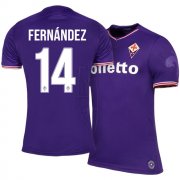 Fiorentina Home 2017/18 #14 Matias Fernandez Soccer Jersey Shirt
