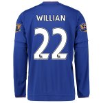 Chelsea LS Home 2015-16 WILLIAN #22 Soccer Jersey